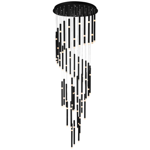 Flute LED Chandelier in Black (401|1262P30-54-101) Flute LED Chandelier in Black (401|1262P30-54-101)