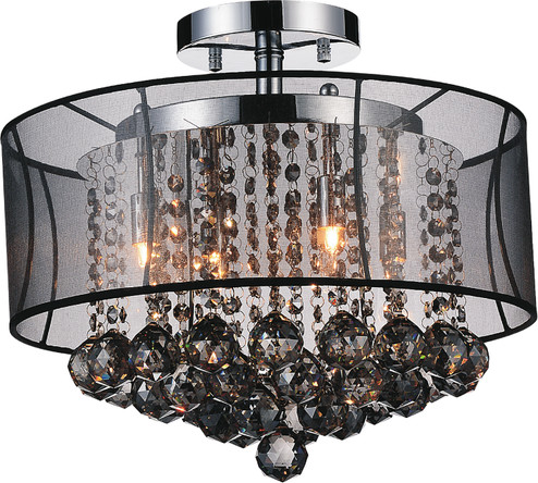 Radiant Six Light Flush Mount in Chrome (401|5062C16C (Smoke + B))