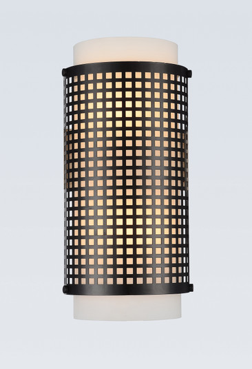 Checkered Two Light Wall Sconce in Black (401|5209W6B)