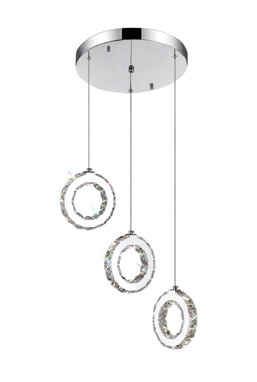 Ring LED Pendant in Stainless Steel (401|5417P16ST-R)