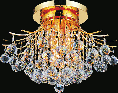 Princess Six Light Flush Mount in Gold (401|8012C20G)