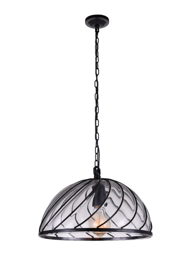 Escot One Light Pendant in Black (401|9755P12-1-101)