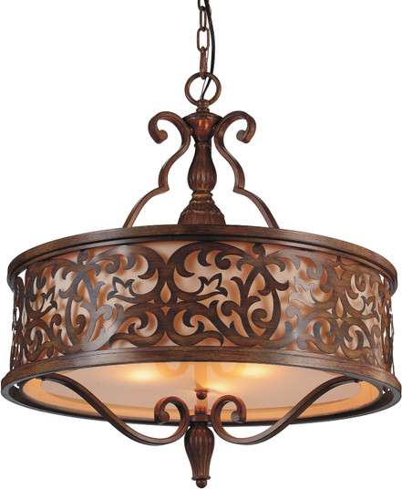 Nicole Five Light Chandelier in Brushed Chocolate (401|9807P21-5-116-A)
