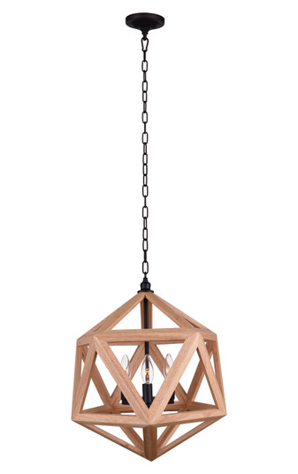 Lante Three Light Pendant in Black (401|9945P17-3-101)