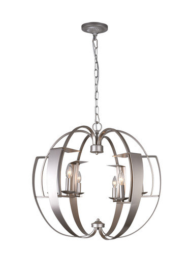 Verbena Six Light Chandelier in Pewter (401|9950P26-6-221)