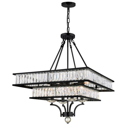 Shalia Eight Light Chandelier in Black (401|9972P23-8-101)