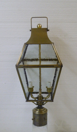 Coachmen Two Light Post Mount in Antique Brass (265|53822ABC)