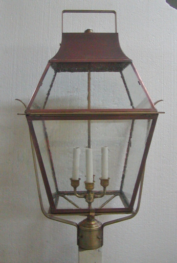 Potts Four Light Post Mount in Antique Copper (265|90535ACSS)