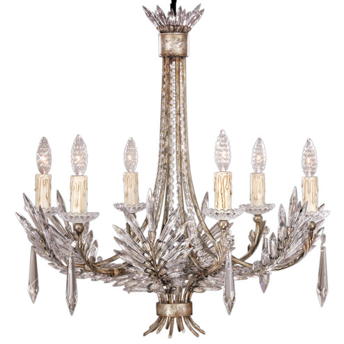 Winter Palace Six Light Chandelier in Silver (48|302740ST)