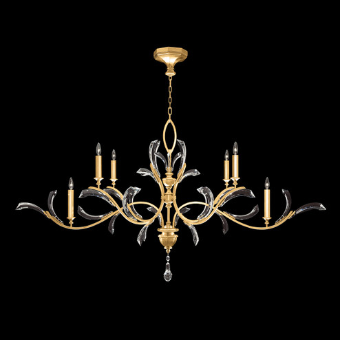 Beveled Arcs Six Light Chandelier in Gold Leaf (48|700840-SF3)