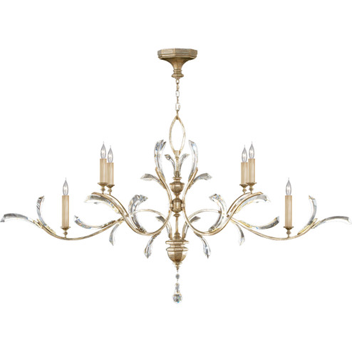 Beveled Arcs Six Light Chandelier in Silver (48|700840ST)