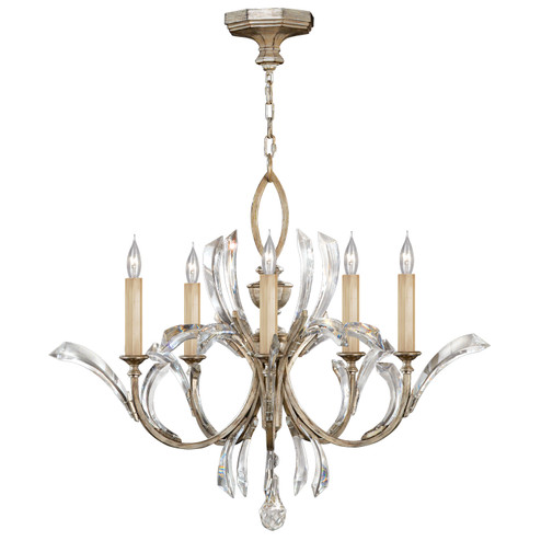 Beveled Arcs Five Light Chandelier in Silver (48|702240ST)