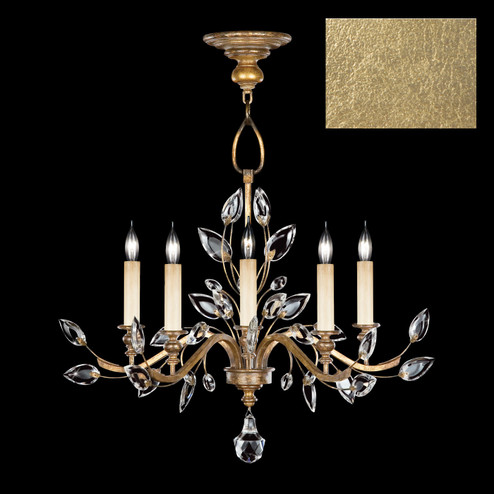 Crystal Laurel Five Light Chandelier in Gold (48|753040-SF3)