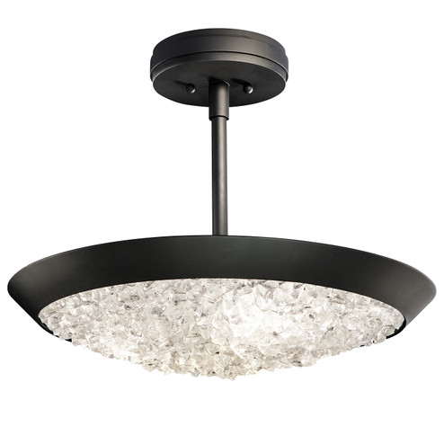Arctic Halo Three Light Semi-Flush Mount in Black (48|880040-2ST)