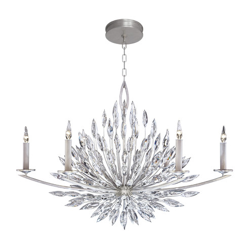 Lily Buds Six Light Chandelier in Silver (48|883240ST)