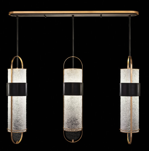 Bond LED Pendant in Black/Gold (48|926140-21ST)