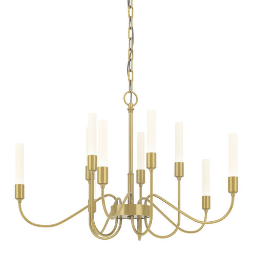 Lisse Ten Light Chandelier in Modern Brass (39|106030-SKT-86)