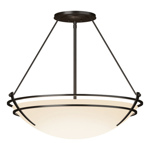 Tryne Three Light Semi Flush Mount in Oil Rubbed Bronze (39|124442-SKT-14-GG0054)