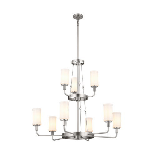 Vetivene Nine Light Chandelier in Classic Pewter (12|52452CLP)