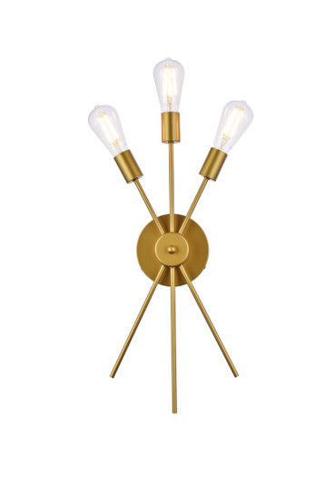 Lucca Three Light Bath Sconce in brass (173|LD640W10BR)