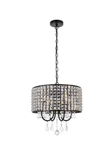 Elise Four Light Pendant in black (173|LD713D17BK)