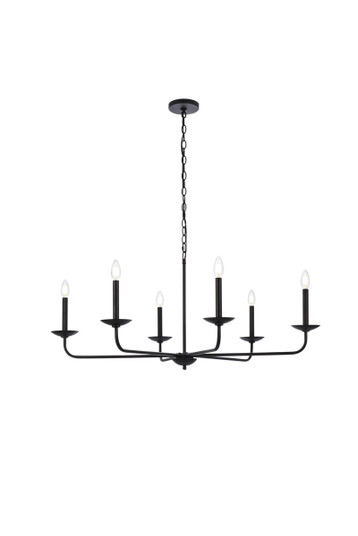 Cohen Six Light Pendant in Black (173|LD812D42BK)