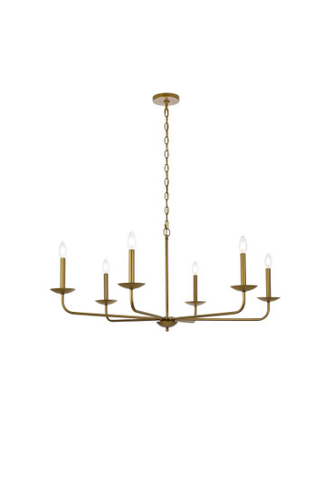 Cohen Six Light Pendant in Brass (173|LD812D42BR)