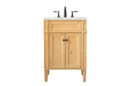 Park Avenue Single Bathroom Vanity in Natural Wood (173|VF12524NW)
