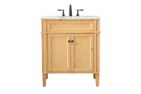 Park Avenue Single Bathroom Vanity in Natural Wood (173|VF12530NW)