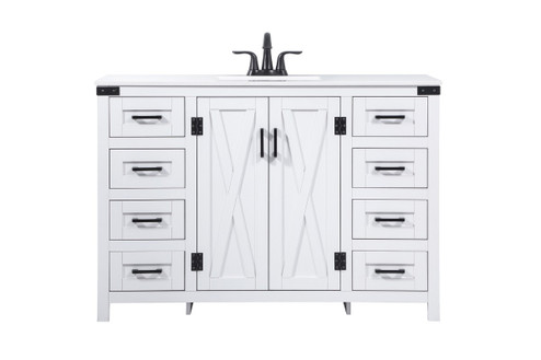 Grant Single Bathroom Vanity in White (173|VF90248WH)