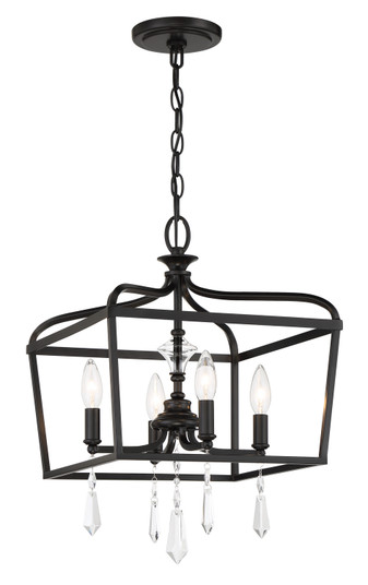 Laurel Estate Four Light Foyer/Semi Flush in Coal (7|4447-66A)