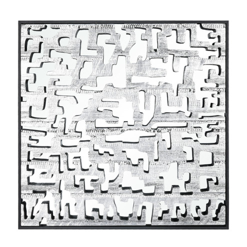 Mapped Wall Art in Silver (45|H0036-8217)
