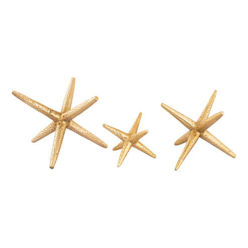 Star Jacks Decorative Object in Polished Brass (45|S0807-8741/S3)
