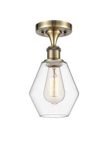 Ballston LED Semi-Flush Mount in Antique Brass (405|516-1C-AB-G652-6-LED)