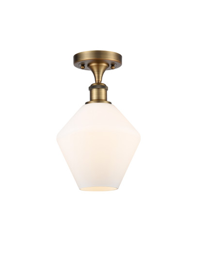 Ballston One Light Semi-Flush Mount in Brushed Brass (405|516-1C-BB-G651-8)