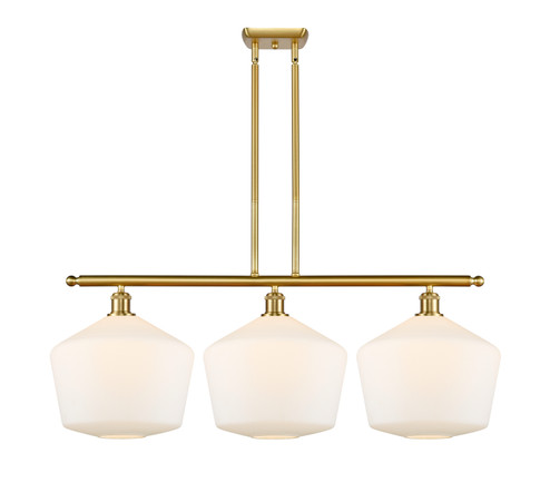 Ballston Three Light Island Pendant in Satin Gold (405|516-3I-SG-G651-12)