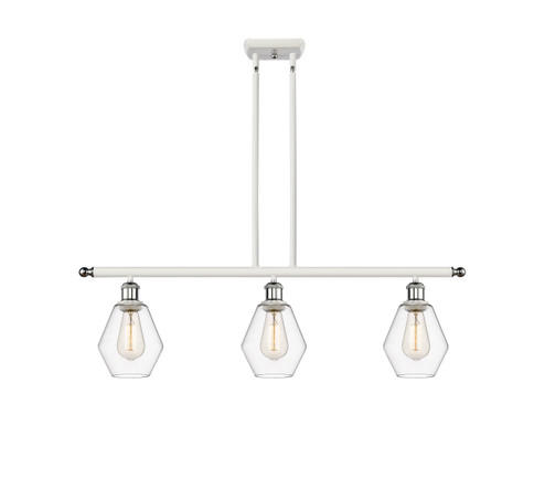 Ballston Three Light Island Pendant in White Polished Chrome (405|516-3I-WPC-G652-6)