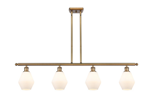 Ballston Four Light Island Pendant in Brushed Brass (405|516-4I-BB-G651-6)