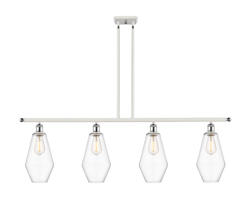 Ballston Four Light Island Pendant in White Polished Chrome (405|516-4I-WPC-G652-7)