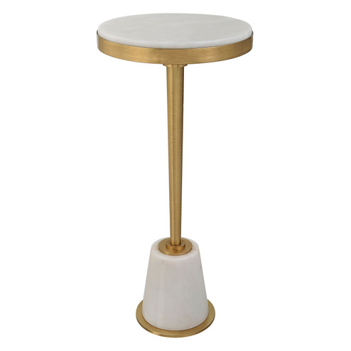 Edifice Drink Table in Brushed Brass (52|25177)