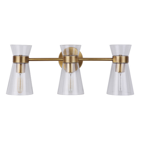 Alicia Three Light Vanity in Brass (90|600342)