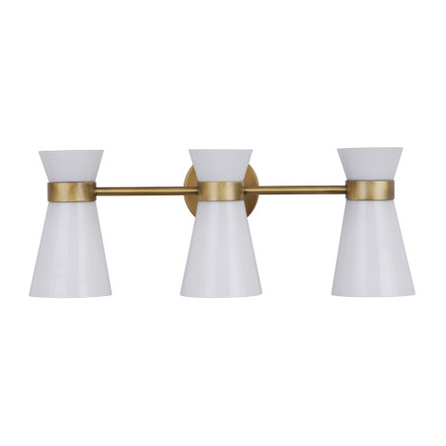 Alicia II Three Light Vanity in Brass (90|500342)