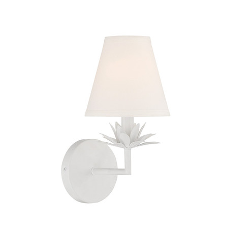 One Light Wall Sconce in White (446|M90078WH)
