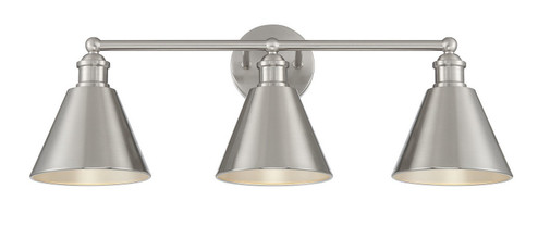 Three Light Bathroom Vanity Light in Brushed Nickel (446|M80064BN)