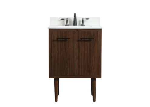 Cyrus Single Bathroom Vanity in Walnut (173|VF48024MWT-BS)