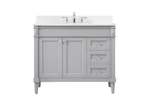 Bennett Single Bathroom Vanity in Grey (173|VF31842GR-BS)
