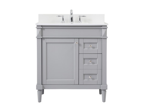 Bennett Single Bathroom Vanity in Grey (173|VF31832GR-BS) Bennett Single Bathroom Vanity in Grey (173|VF31832GR-BS)
