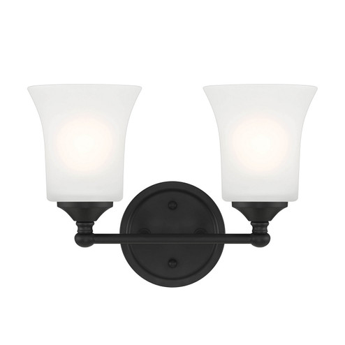 Bronson Two Light Vanity in Matte Black (43|D278M-2B-MB)