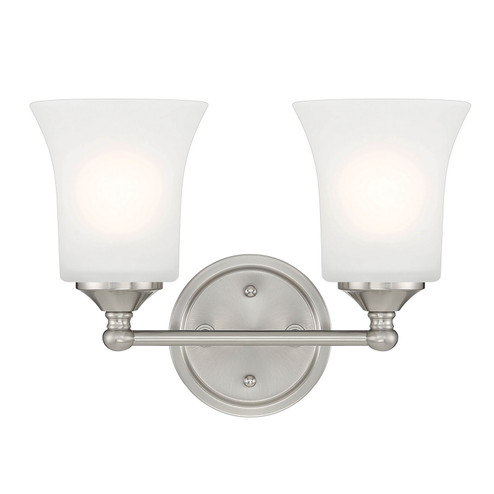 Bronson Two Light Vanity in Brushed Nickel (43|D278M-2B-BN)