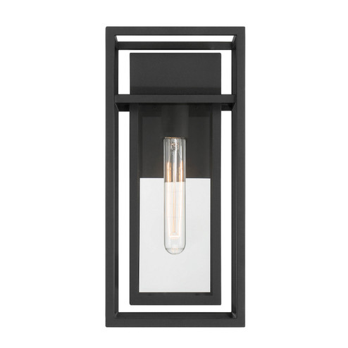 Burton One Light Wall Lantern in Black (43|D277M-7EW-BK)